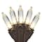 35ct. Warm White LED Mini Christmas Lights Set With Brown Wire